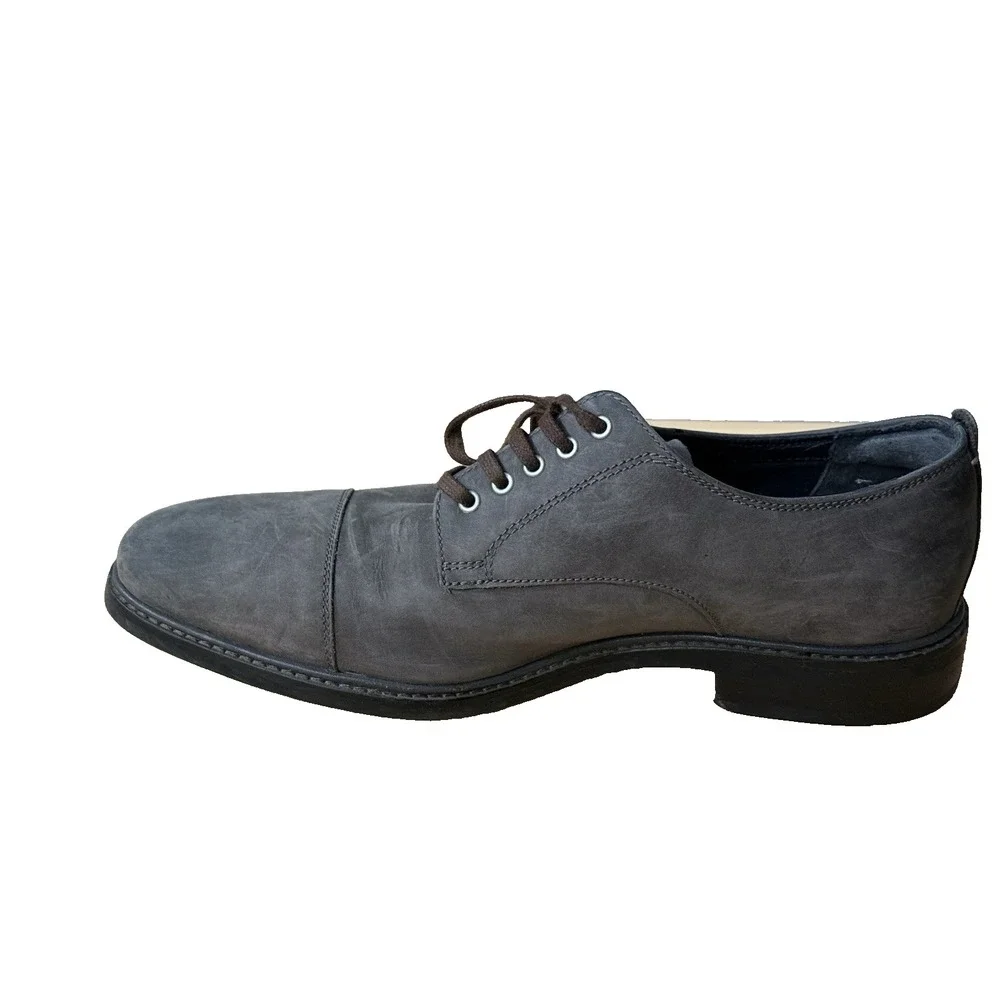 Cole Haan Grand OS Men's Shoes Gray Leather Lace Up Oxford Cap Toe Size‎ 8.5 M